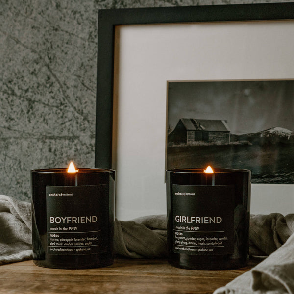 Boyfriend Wood Wick Soy Scented Candle In Store Tangerine Fox