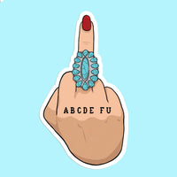 ABCDEFU Sticker