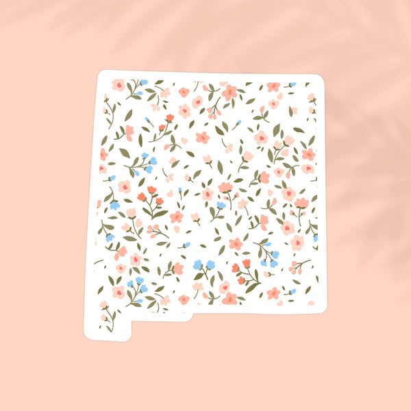 New Mexico Spring Flowers State Sticker ~ In Store