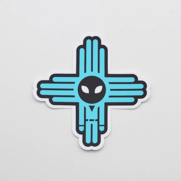 Alien Zia (Blue) - Sticker