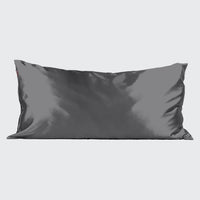 Satin King Pillowcase - Charcoal ~ In Store