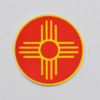 Zia Red Circle - Sticker