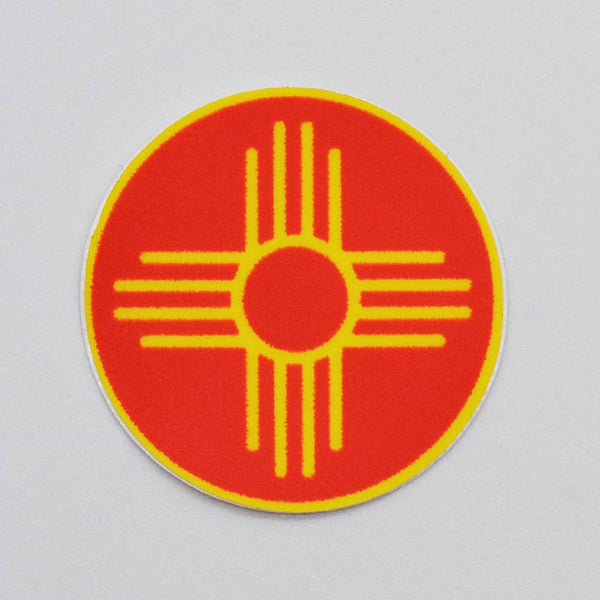 Zia Red Circle - Sticker
