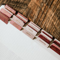Rose Floral Bible Tabs ~ In Store