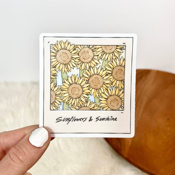 Sunflowers And Sunshine Sticker