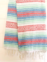Kaanapali Beach Blanket l Mexican Blanket Throw Blanket ~ In Store