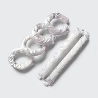 Satin Heatless Pillow Rollers 6pc- Soft Marble ~ In Store