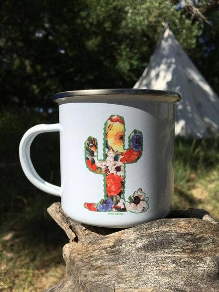 Floral Cactus Saguaro Camp Mug