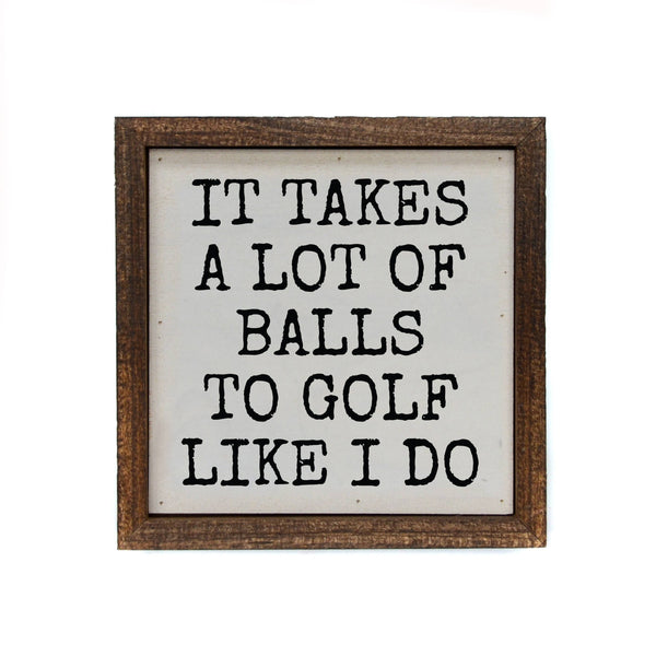 It Takes A Lot Of Golf Balls ~ In store
