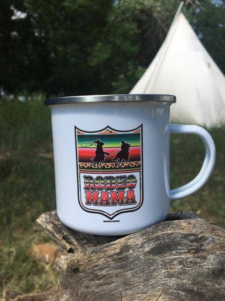 Rodeo Mama Team Ropers Camp Mug