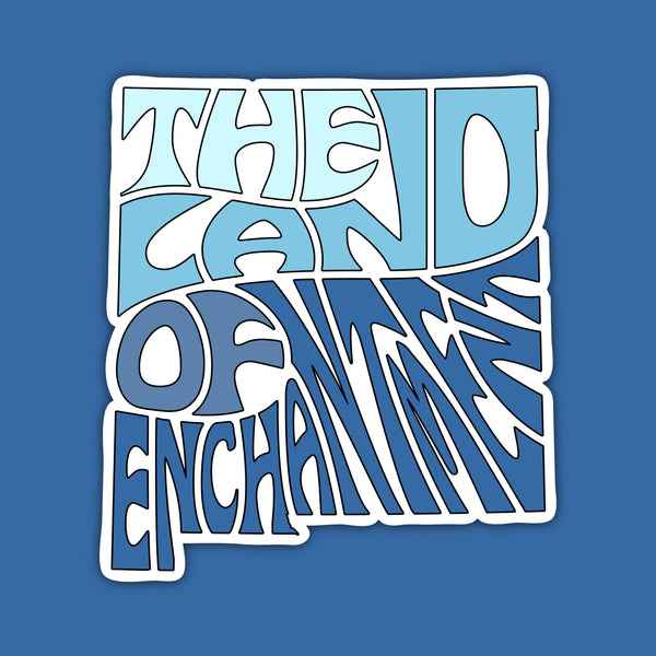 New Mexico Nickname Sticker - Land of Enchantment (Ocean)