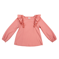 Pretty Pink Ruffle Shirt ~ In Store