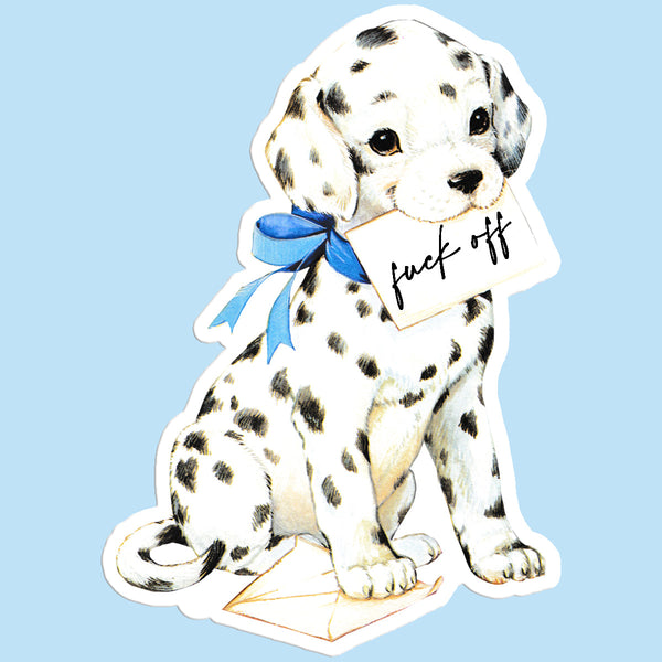 'F' Off Dog Sticker