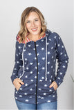 MARKDOWN ~ Stars and Stripes Zip Up Hoodie--In Store S thru 3X