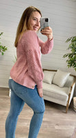 Beverly Button Cardigan - Mauve ~In Store