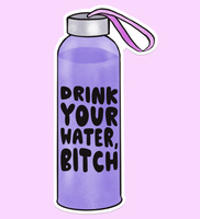 Drink Your Water Sticker Decal