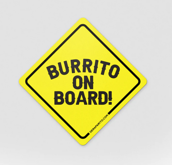 Burrito on Board Sticker